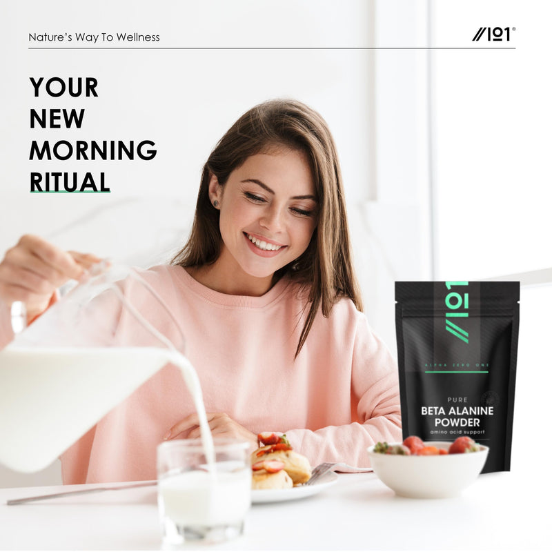 Fermented Beta-Alanine Powder 500g – Unflavoured – Resealable and Recyclable Pouch by Alpha01