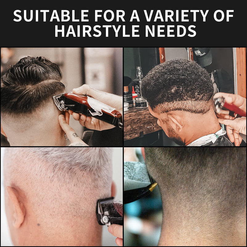 [Australia] - Yinke Trimmer Attachment Comb for Wahl Hair Clipper Magic Clip Trimmer Razor, 3 Cutting Lengths are 32 mm, 38 mm and 51 mm Beard Trimmer Attachment Comb Set Kit (3PCS, BLACK) 