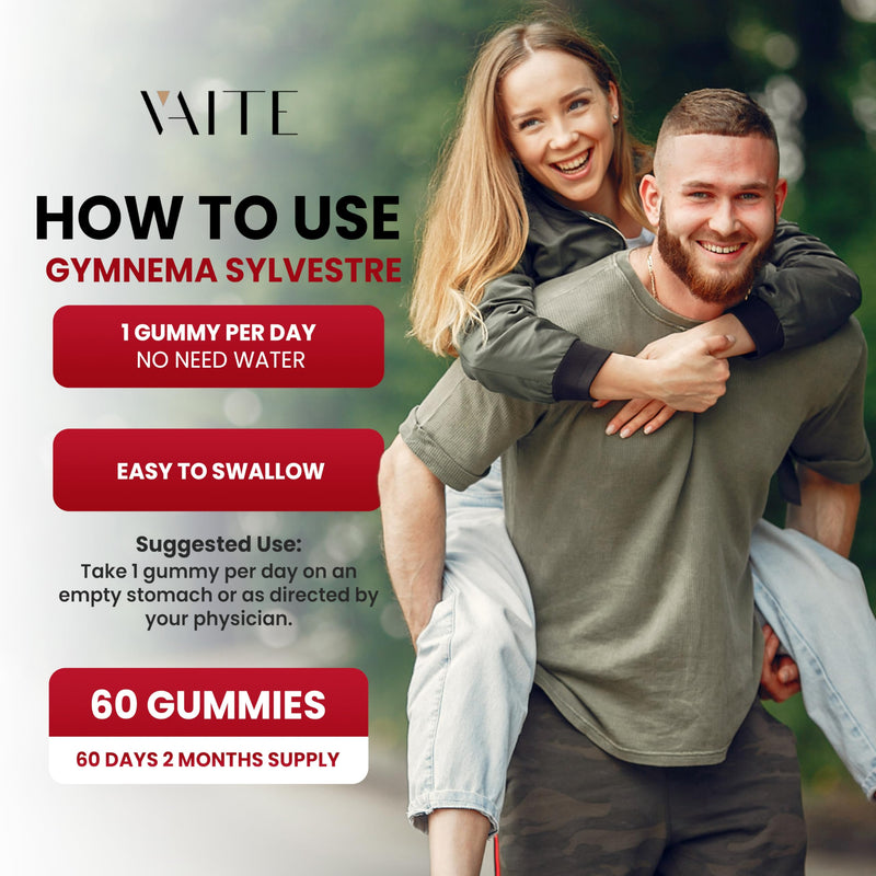 [Australia] - VAITE Gymnema Sylvestre Supplements 600mg ‚Äì 20:1 Leaf Extract Gummies, Non-GMO, Gluten-Free, Vegan-Friendly, Made with Plant-Based Ingredients, with Antioxidant Properties, 60 Chewable Gummies 
