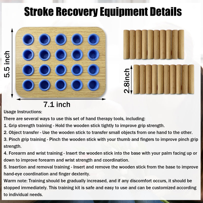 [Australia] - Stroke Training Equipment - Stroke Hand Exercise Tools Finger Arm Exercise Activities for Stroke Seniors Patient Elderly 