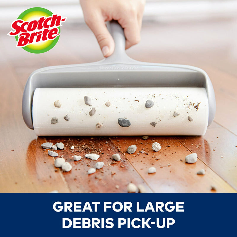 [Australia] - Scotch-Brite 50% Stickier Large Surface Lint Roller, Works Great On Pet Hair, 60 Sheets 1 Roller 