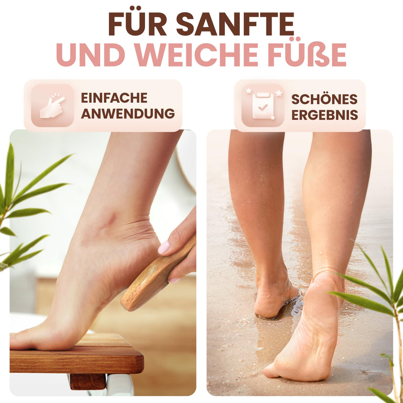 [Australia] - BAMBUA callus remover - (100% plastic-free) Highly effective callus file with nano glass - for foot care for beautiful feet - callus rasp - premium callus plane for removing calluses from the foot 
