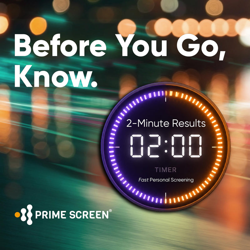 Prime Screen Saliva Alcohol Test Strip, High Accurate Home Test, Result in 2 Minutes - 10 Tests