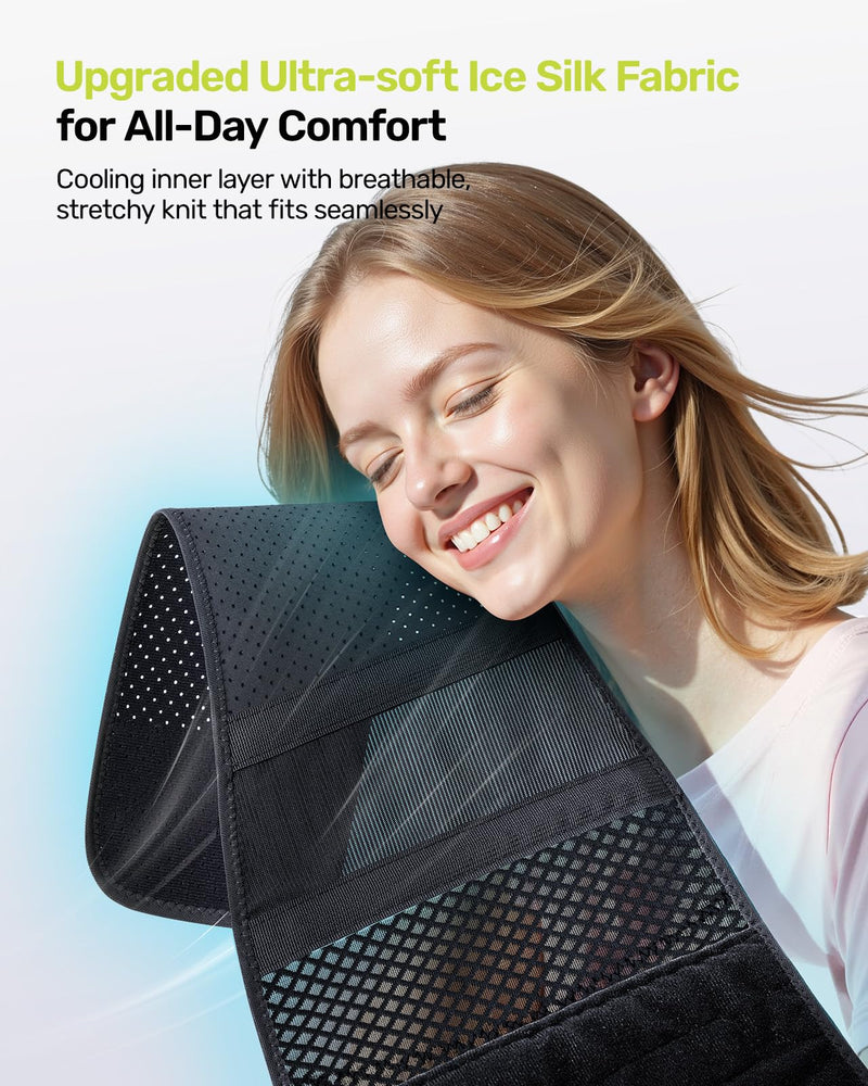 [Australia] - Thin Back Brace, 6X Metal Lower Back Support for Men Women, Lightweight Lumbar Support with 3D Pad, Breathable Support Belt for Herniated Disc, Sciatica Pain Relief, Gray Size M 