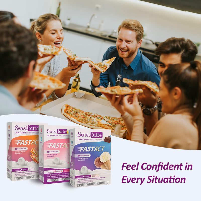 [Australia] - Lactase Enzyme 30 Tablets No Flavor - 9.000 FCC - Sensilatte ‚Äì Quick Dissolution ‚Äì Helps with Digestive Comfort ‚Äì Prati Donaduzzi Tasteless / No Flavor 30 Count (Pack of 1) 
