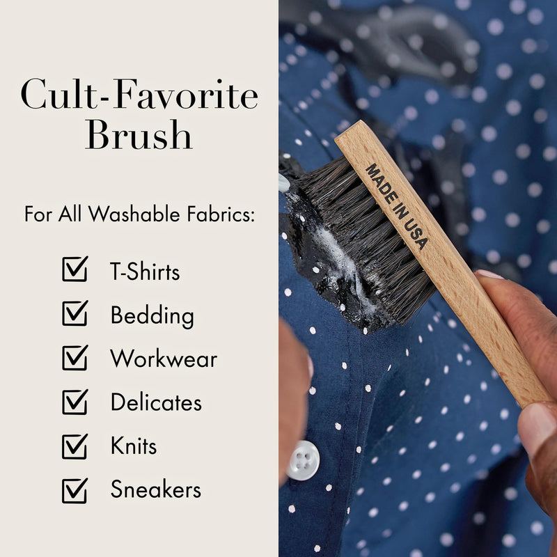 [Australia] - The Laundress Stain Brush, Laundry Brush for Stain Removal, Stain Brush for Clothes, Small Brush for Cleaning Small Spaces, Home Cleaning 1 Count (ACSTBNS001) 