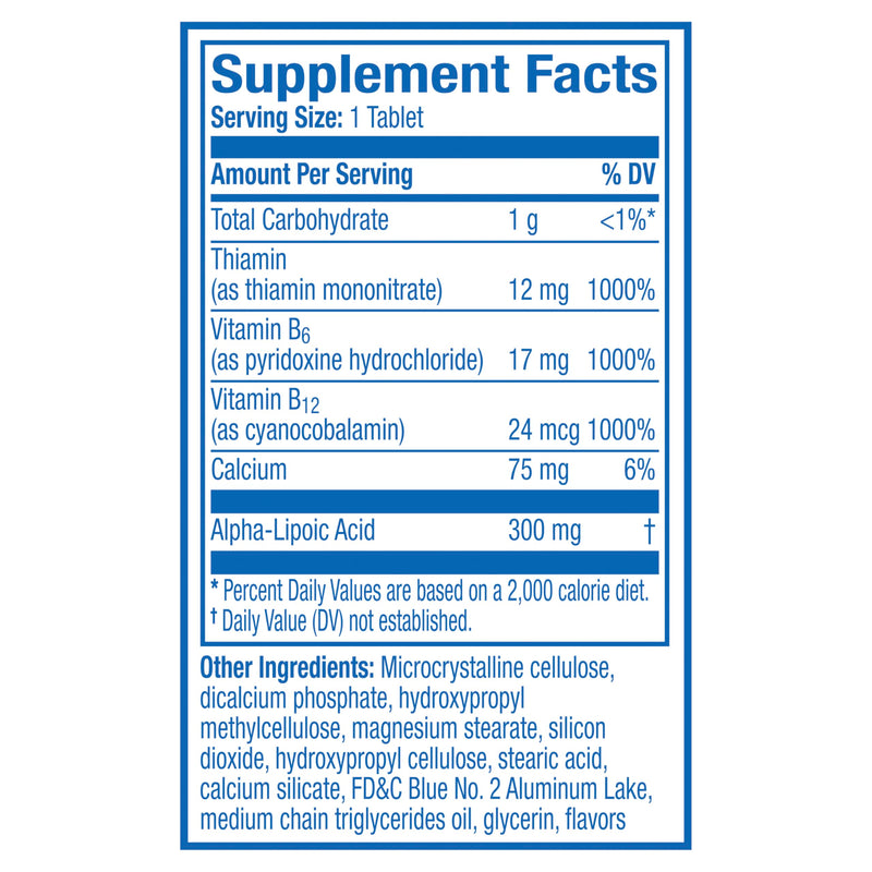 Nervive Nerve Health, Alpha Lipoic Acid, Fortify Nerve Health, Healthy Nerve Function, Healthy Blood Circulation, Supplement, Tablet, 30 Tablets 30 Count (Pack of 1)