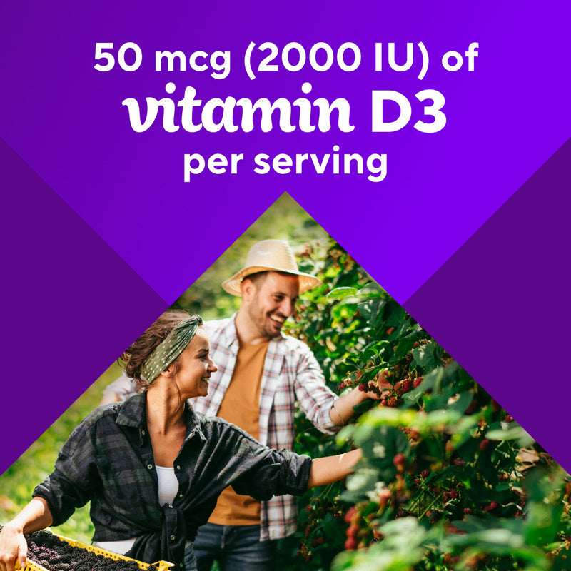Vitafusion Vitamin D3 Gummies | 50 mcg | 150 Gummy Vitamins 150 Count (Pack of 1)