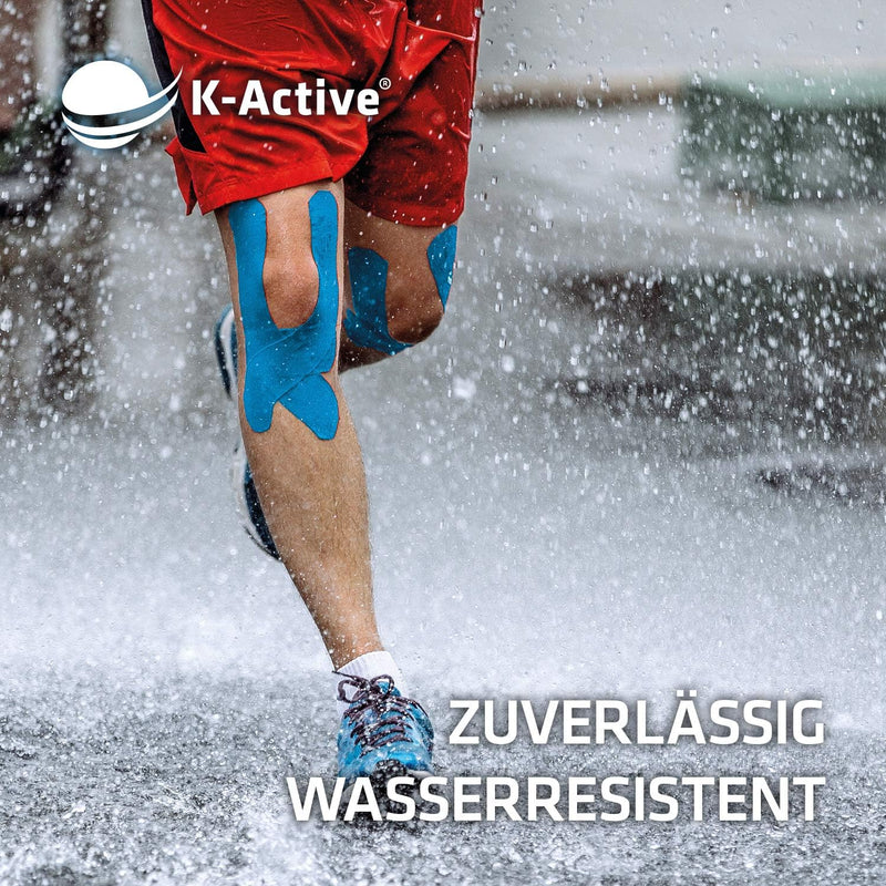 [Australia] - K-Active Tape Classic | Kinesio tapes super skin-friendly | waterproof | Kinesiology tape for sports & therapy, extra long hold | [5cmx5m] blue 