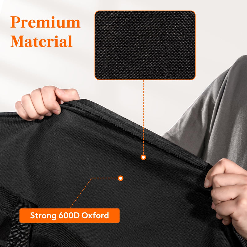 Lifewit 120L Extra Large Storage Duffle Bag for Traveling, Foldable Moving Bag with Zippers and Handles, Heavy Duty Storage Bags Big Totes for Travel Camping, Storage Bins with Lids for Luggage 2 Pack