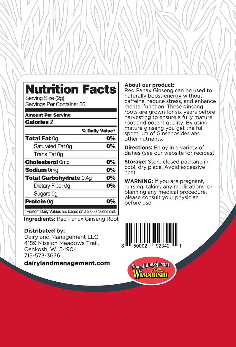 Authentic Panax Ginseng Slices, 6 Year Old Ginseng Slices, Premium Grade, Premium Korean Ginseng