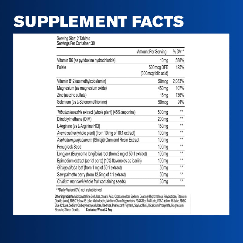 GAT SPORT TESTROL Gold ES, 60 Tablets (30 Servings) | Men's Health Supplement, Supports Hormone Balance between Estrogen & Testosterone*