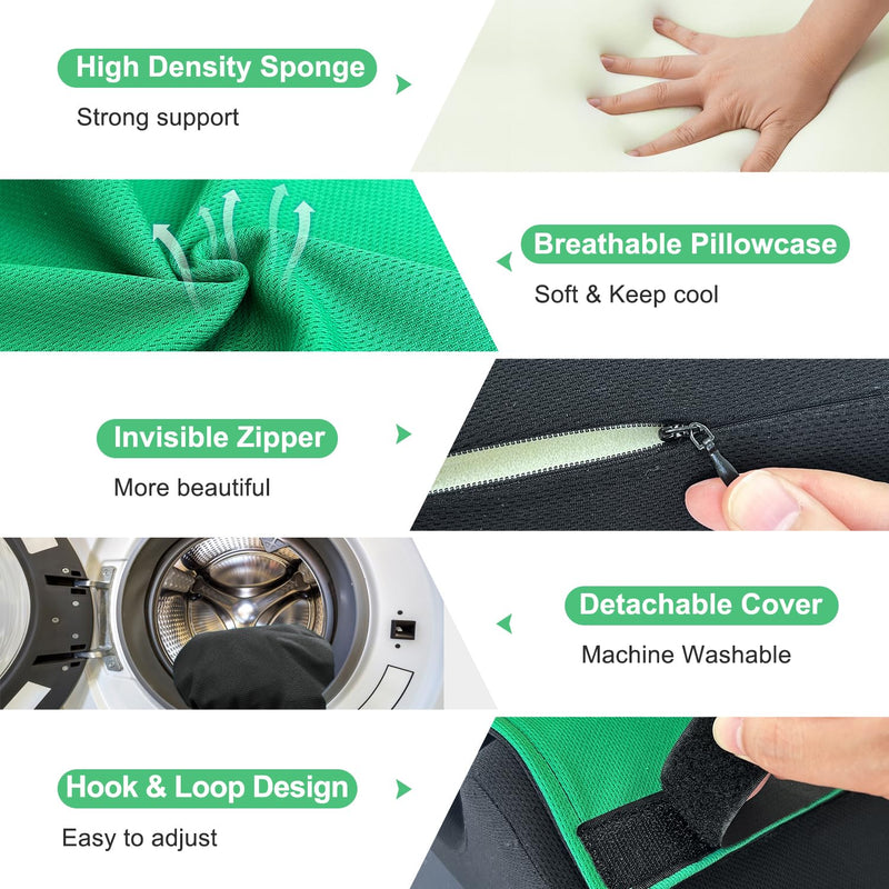 Heel Protectors for Pressure Sores, Foot Elevation Pillow Post Surgery Ulcer Cushion, Foam Bedsore Relief Pillows Feet Leg Support Wedge, Elevate Feet Recovery Supplies Ankle Elevator for Swelling