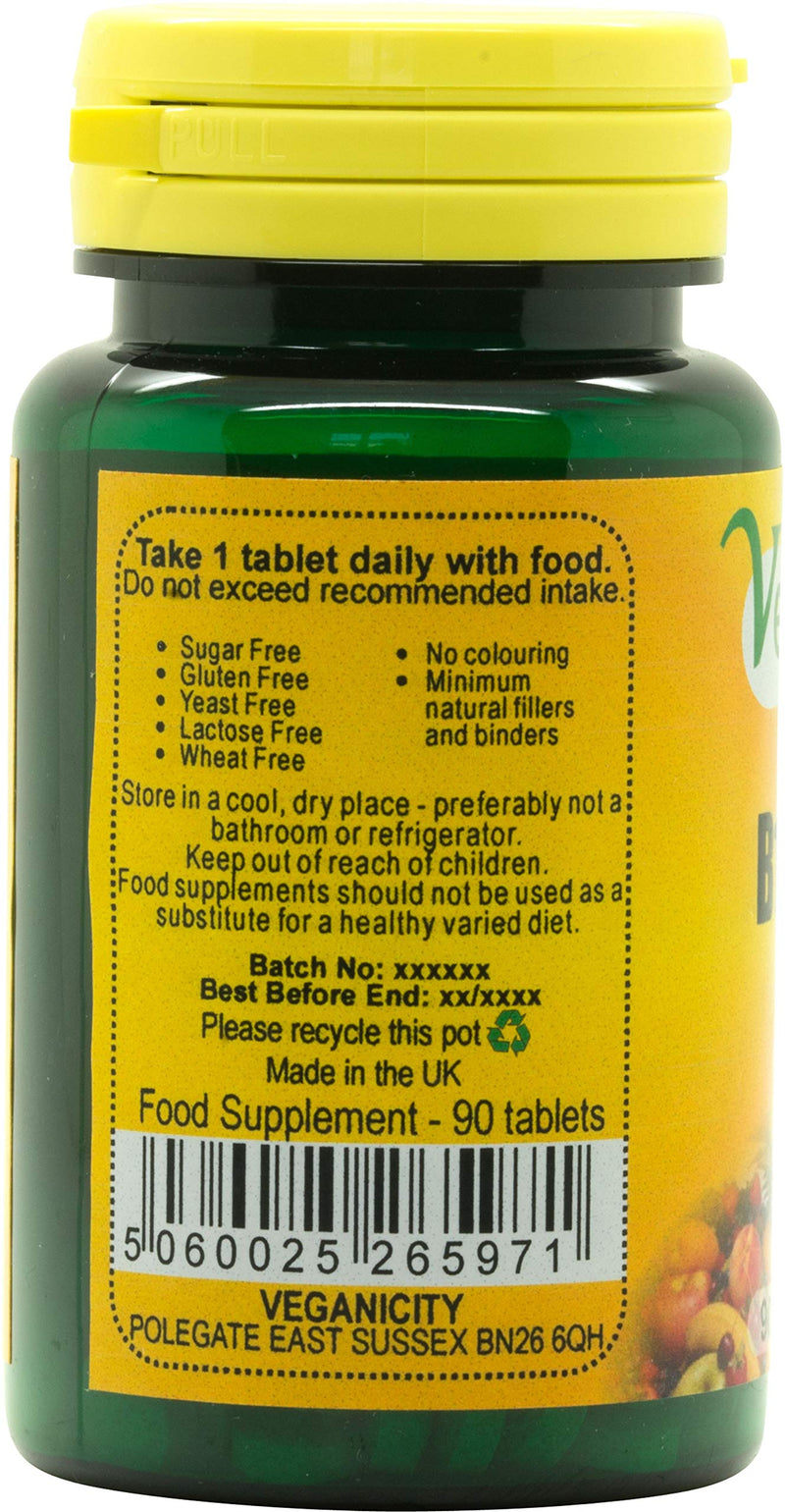 B12 1000µg : High Strength Vitamin B12 Supplement : 90 Tablets, in a Planet-Friendly 99% Recycled Pot 90 count (Pack of 1)