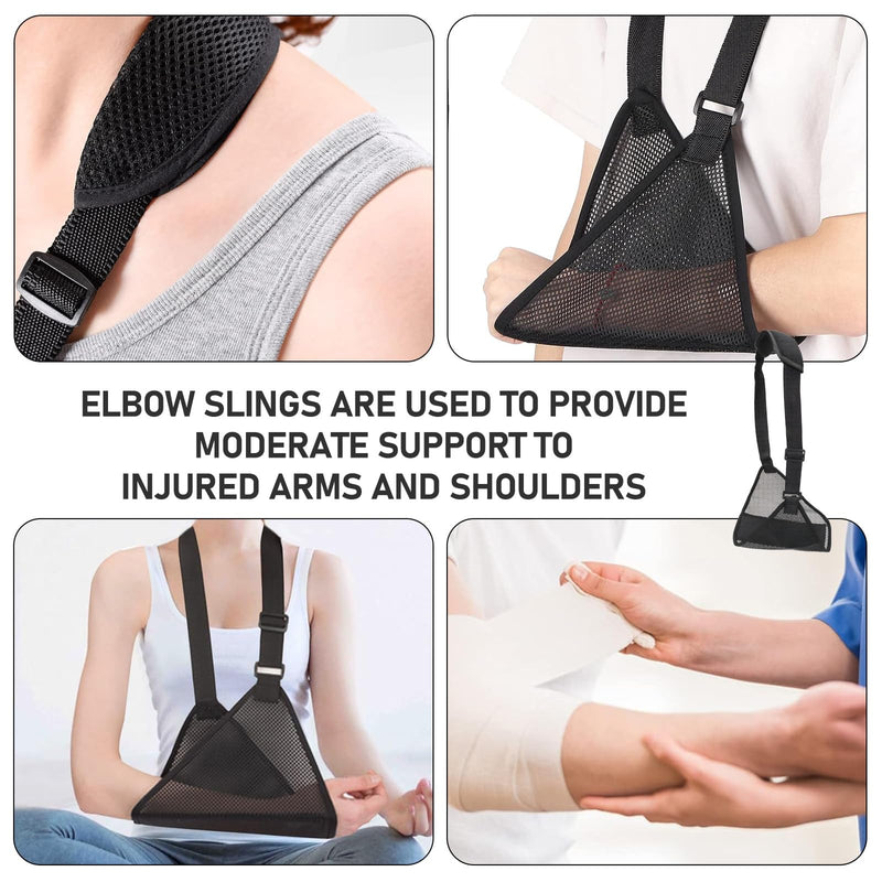 [Australia] - Arm Sling Arm Sling Right Arm Arm Sling Left Arm Adjustable Arm Sling with Breathable Mesh Suitable for Wrists Elbows Arms Shoulders 
