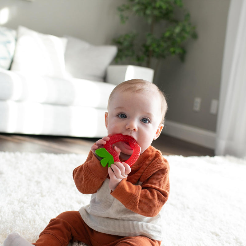 [Australia] - Dr. Brown's AquaCool Water-Filled Baby Teether, Cools & Massages Sore Gums, BPA Free, Pineapple and Apple, 2 Pack, 3m+ Aqua-Cool Water-Filled, Apple, Pineapple 