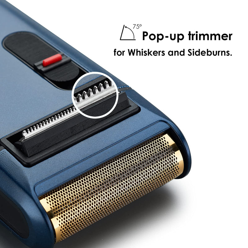 [Australia] - Retro Electric Razor for Men, Rechargeable Mens Gold Foil Shavers,Travel Electric Shavers for Men(Blue) Blue 