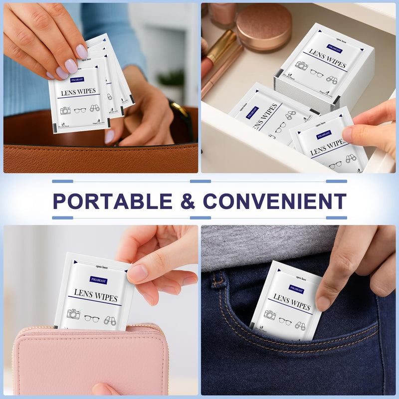 [Australia] - 200 Count Lens Wipes for Eyeglasses, Eyeglass Cleaner Wipes for Cameras, Sunglasses, Phone and Computer - Keep Your Lenses Spotless 