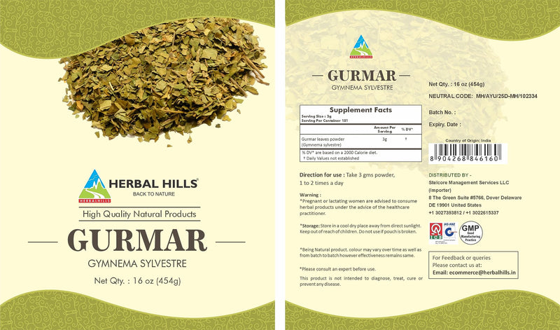 [Australia] - Gurmar Tea Powder and Karela Capsules Pack of 2 Combo 