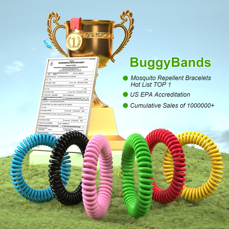 [Australia] - 48 Pack Mosquito Repellent Bracelets for Adults & Kids, DEET-Free Wristbands, Individually Wrapped Bug Repellent Bands 1 Count (Pack of 48) 