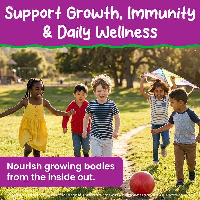 KIDS SMART Picky Eaters Multivitamin + Veggies Gummies, Daily Wellbeing | Essential Vitamins, Minerals + Veggie Blend, Sugar-Free Vegan Gummies, Non-GMO, Supports Growth, Immunity & Wellness, 30 Ct