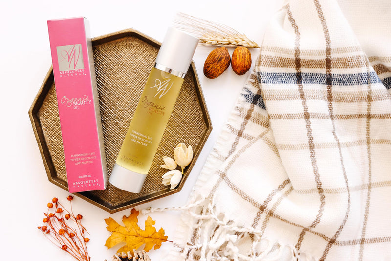 Absolutely Natural - Organic Beauty Oil 4oz with Vitamin E, Olive and Rosehips Oils, Made in USA