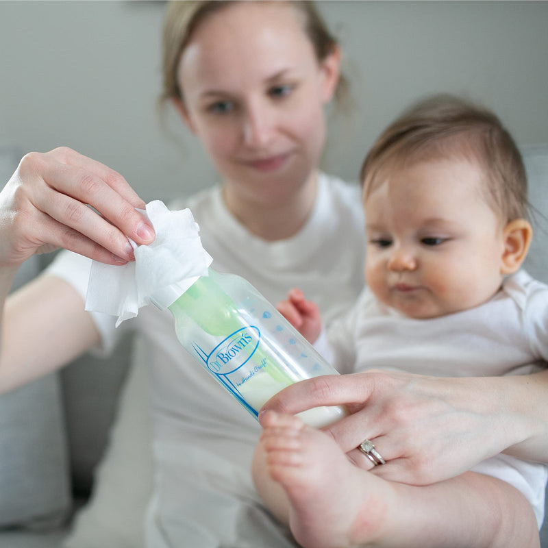 [Australia] - Dr. Brown's Bottle and Pacifier Healthy Wipes, Naturally Cleaning for Bottles and Baby Items, 40 Count, 3 Pack 40 Count (Pack of 3) 