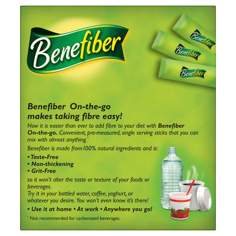 [Australia] - Benefiber Natural Fibre Supplement On-The-Go Stick 28 Pack Unflavored 28 Servings (Pack of 1) 