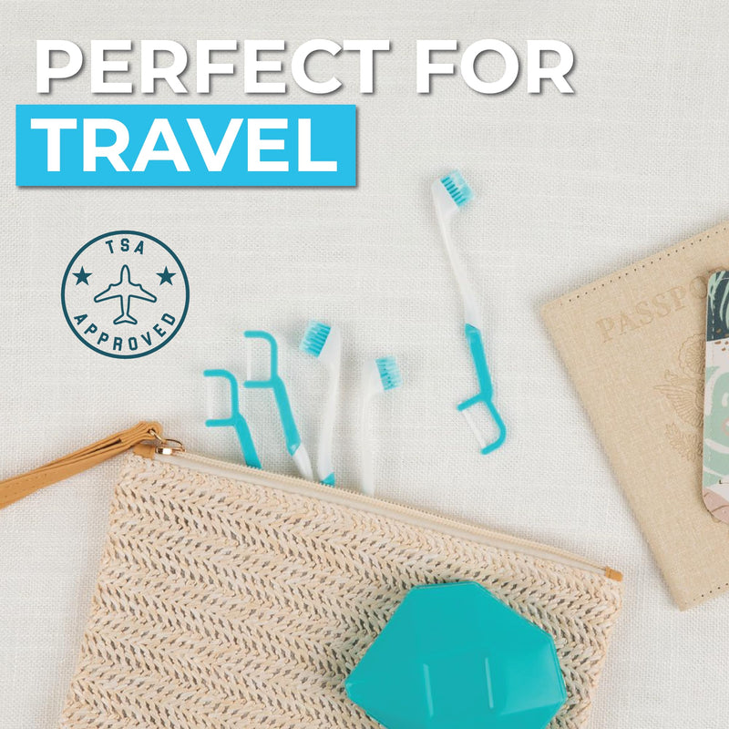 Brushee Disposable Travel Toothbrush, Whitening Prepasted 4-in-1, 36-Pack | Built-In Paste, Brush, Floss & Pick; Removes Stains, Soft Bristles; Great for Braces & Aligners; Choking Hazard Under 3 36 Count (Pack of 1)