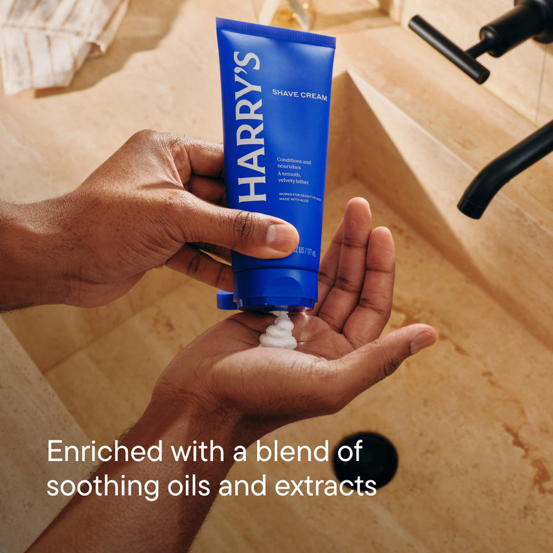 [Australia] - Harry's Shaving Cream for Men with Aloe and Eucalyptus - (2 Pack) 6 oz - Conditions Skin and Softens Facial Hair for Shaving - Safe for Sensitive Skin 6 Ounce (Pack of 2) 