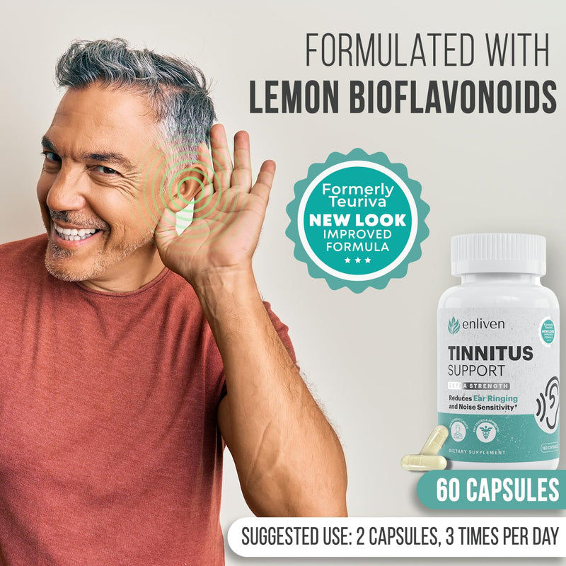 [Australia] - Prescription Strength Tinnitus Relief, 1 Doctor Recommended Tinnitus Relief for Ringing Ears, Extra Strength Formula, Compare to Tinnitus 911 Ear Ringing Relief Formula & Lipo Flavonoid Tinnitus 