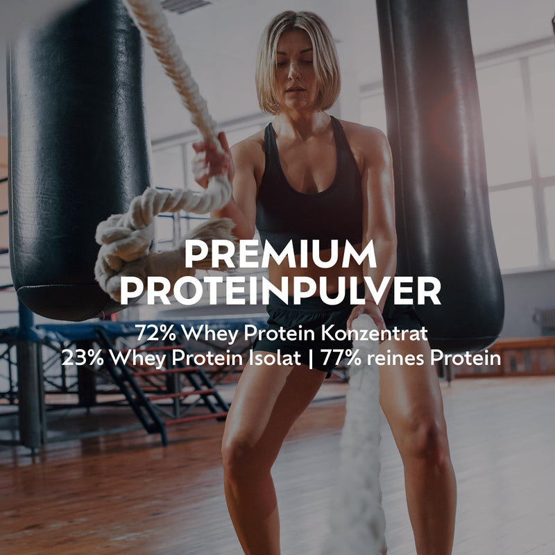 [Australia] - foodspring - Whey Protein Powder Vanilla - With 23g protein for building muscle, perfect solubility, ultra-filtered, rich in BCAAs & EAAs - full-bodied & delicious taste (750g) 