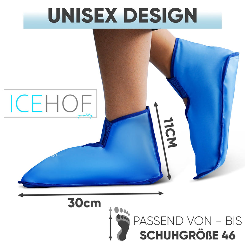 [Australia] - ICEHOF Cooling Shoes + Boots - Soft Fabric - Cooling Socks with Gel Cold Therapy for Feet Toes During Chemotherapy Rheumatism Ice Socks Chemo - One Size Unisex 