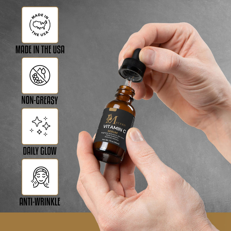 Vitamin C Serum for Face – Brightening & Hydrating Face Serum, Non-Greasy, with L-Ascorbic Acid & Ferulic Acid, Antioxidant Skin Care for Radiant, Smooth Skin, 1 fl oz