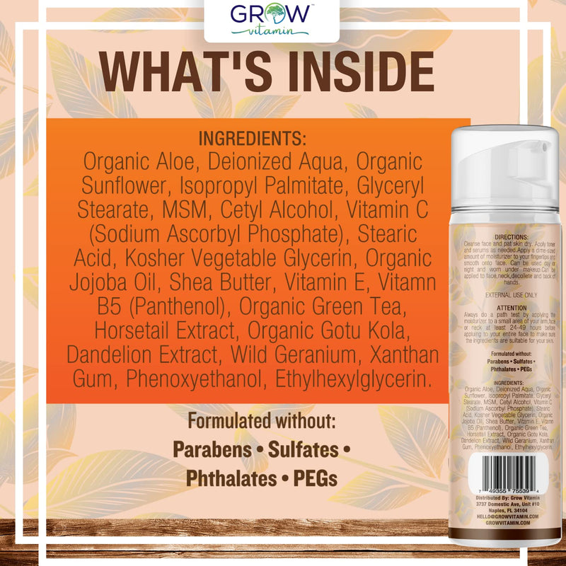 True Skin Vitamin C Face Moisturizer, a Brightening Anti Aging Wrinkle Cream for Face, Vitamin B5, Vitamin E, Jojoba Oil, Organic Aloe Vera and Green Tea, 1.8 fl oz | Brightening Anti Aging Wrinkle Cream, Vitamin B5, Vitamin E, Jojoba Oil, Organic Aloe...