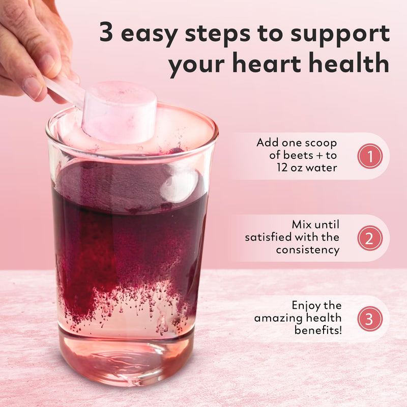 [Australia] - Beets+ Organic Beet Root Powder Blend Fortified with Vitamins & Prebiotics for Heart Healthy Energy & Nitric Oxide Production 