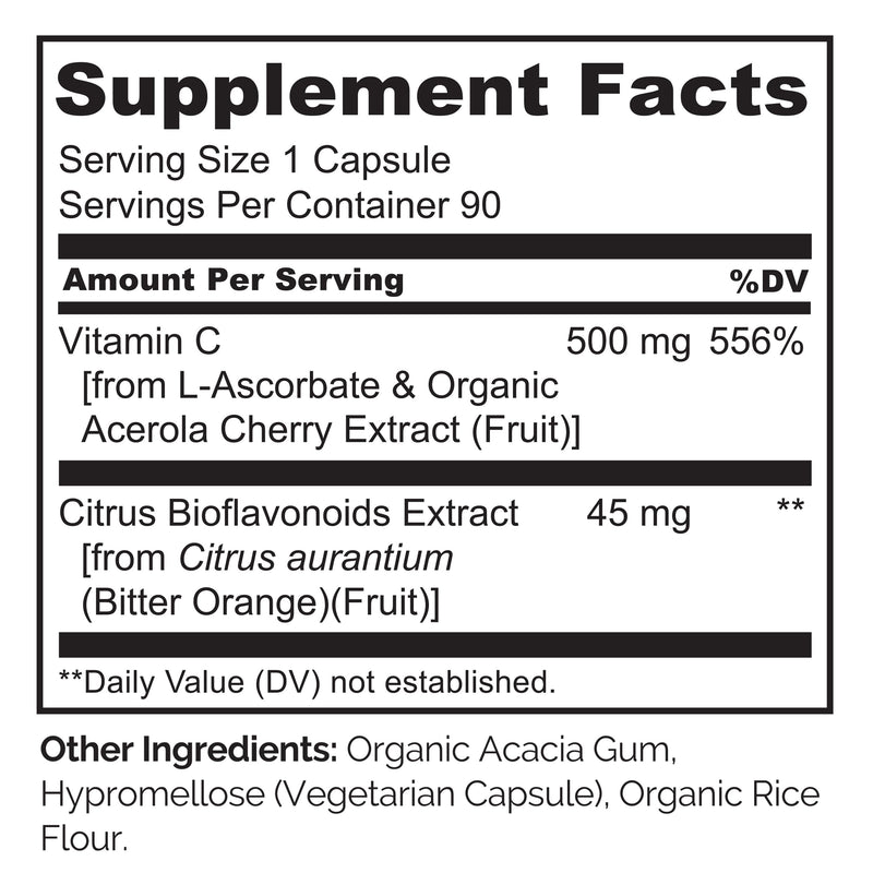 NATURELO Vitamin C Capsules, 90 Count Vitamin B Complex 120 Count Bundle