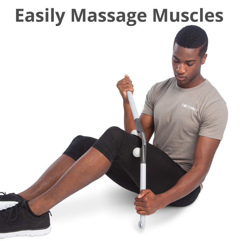 [Australia] - Body Back AccuMassage - Dual Pressure Point Massage Tool & Massage Hammer - 2 in 1 Design - Shiatsu Neck Massager Tool, Golf Ball Percussion Massager for Deep Tissue AccuMassage - 1-pack 