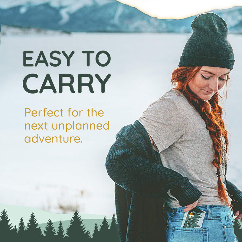 [Australia] - Venture Wipes Tea Tree Oil Body Wipes - Adventure Wipes for Adults - Biodegradable Cleansing Wipes with Aloe and Vitamin E - Camping Essentials - Individually Wrapped Body Wipes - 25 Count Bag 