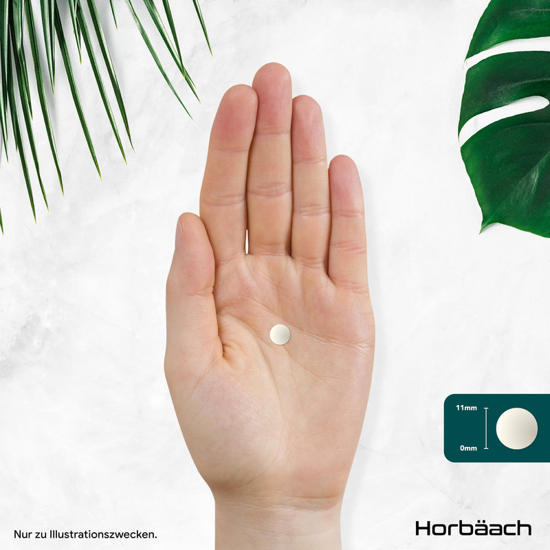 [Australia] - Iodine tablets from kelp | 150µg | for the thyroid | High dosage | 180 vegan pieces | Iodine Tablets | 150 mcg | from Horbaach 