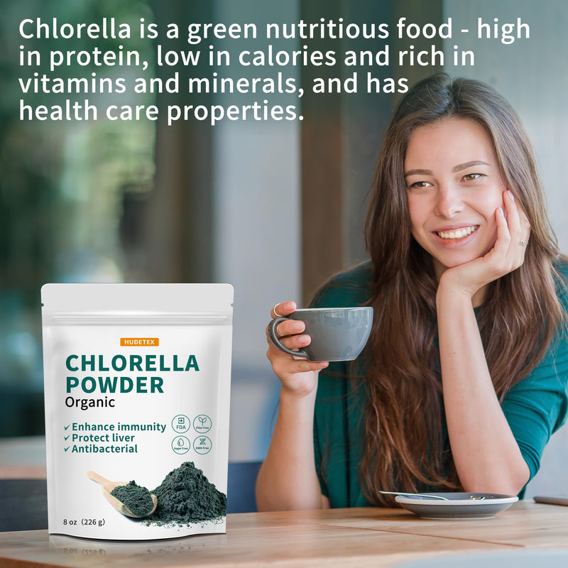 [Australia] - Chlorella Powder Natural- Chlorophyll Powder, Supports Immune System & Liver Function, Keep Youth, Vegan, Rich in Vegan Protein and Vitamins, 8 oz. 8 Ounce (Pack of 1) 