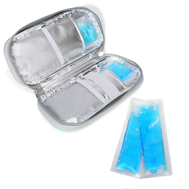 YOUSHARES Ice Packs - Reusable Freezer Packs Instant Hot Or Cold Gel Pack Suitable for Insulin Cool Storage Bag （2 TSA approved Ice Packs） Tsa Approved Ice Pack