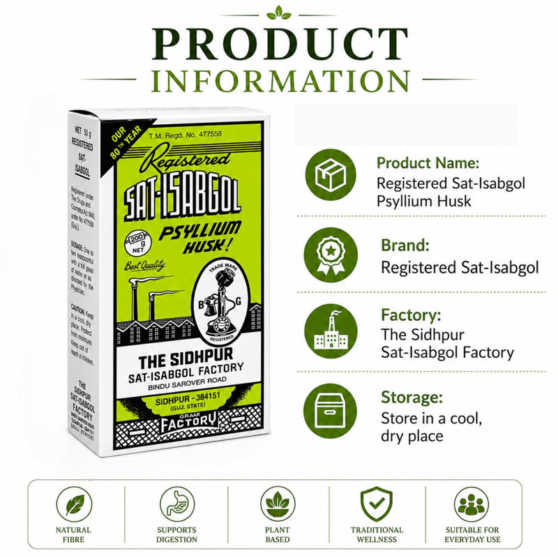 Sat-Isabgol (Psyllium Husk) 100g (Pack of 3) 100 g (Pack of 3)