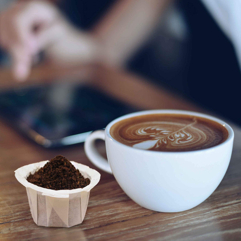 [Australia] - Disposable Coffee Filters, 100 Counts Coffee Filter Paper for Keurig Brewers Single Serve 1.0 and 2.0, Compatible with Reusable K Cup Filter, White White 100 Count 