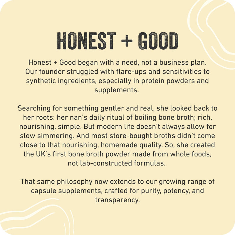 Honest + Good Magnesium Glycinate 750mg Capsules | 150mg Elemental | 3 Month Supply | High Strength & Absorption Supplement | Pure & Natural Vegan Ingredients with No Fillers | Small Batch & UK Made