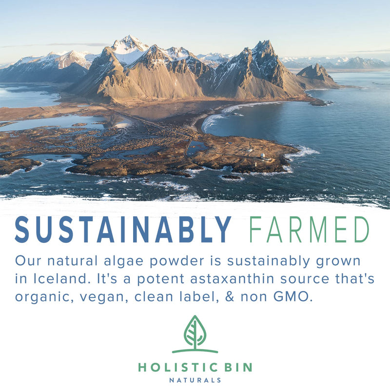 [Australia] - Organic Astaxanthin Powder | Powerful Natural Antioxidant Supplement for Smoothies and Capsules | Whole Haematococcus Pluvialis Algae Supplement (20 Grams) 