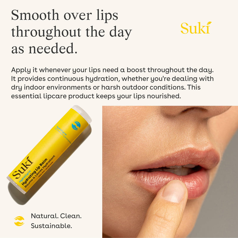 Hydrating Lip Balm: Suki Chap Stick for Dry Cracked Lips - Ultra-Hydrating Lip Care with Cocoa Butter & Vitamin E - Repairing & Moisturizing Lip Balm - Perfect Lip Moisturizer for Your Lip Treatment