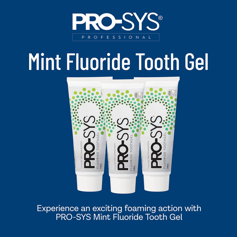 [Australia] - PRO-SYS® Mint Fluoride Toothpaste Gel, ADA Approved, Prevents Cavities, Gingivitis, and Plaque, Pack of 3 