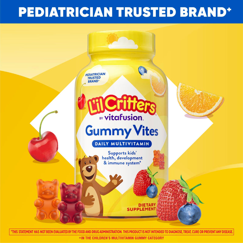 L'il Critters Gummy Vites Kids Multivitamin | 190 Gummies 190 Count (Pack of 1)