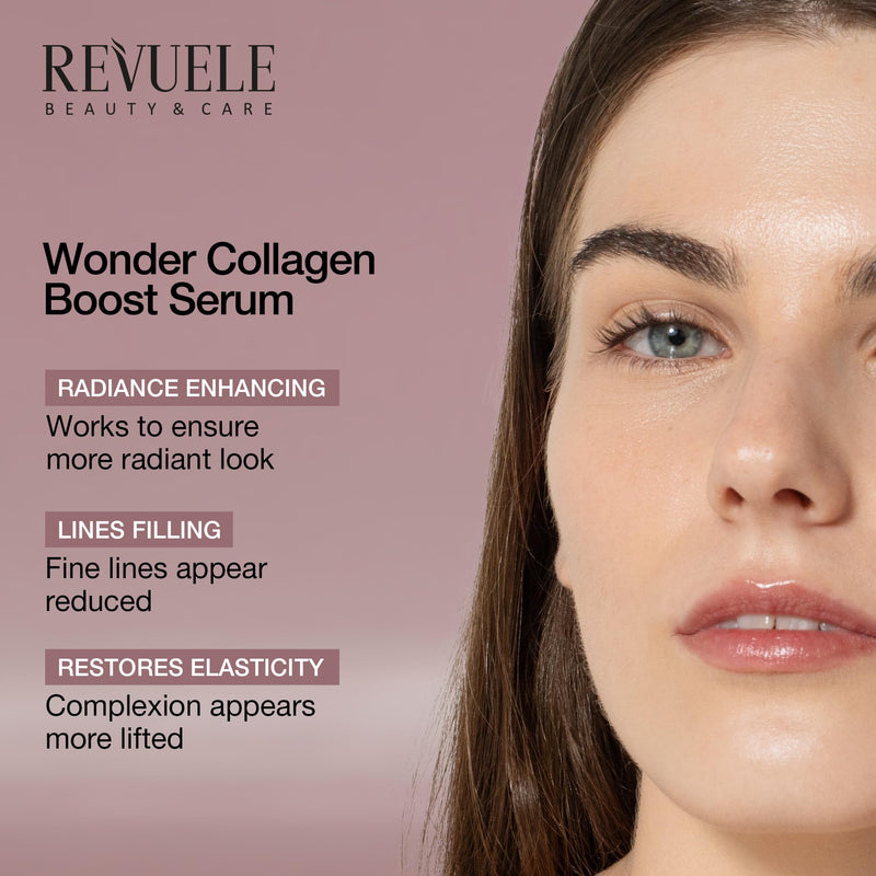 REVUELE Face Serum Collection, 30ml (Anti-Age, Niacinamide, Vitamin C, Retinol, Hyaluron + B5) (30 ml, COLLAGEN BOOST) 1 Fl Oz (Pack of 1)